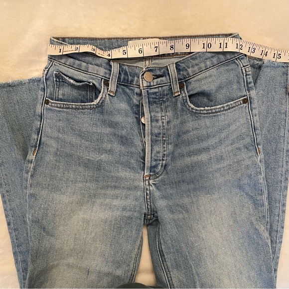 Denim Forum The Arlo High Rise Straight High-waisted straight jeans blue - Picture 2 of 13
